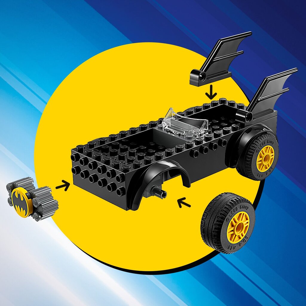 76264 LEGO® DC Batman Batmobile tagaajamine: Batman vs Jokker hind ja info | Klotsid ja konstruktorid | kaup24.ee