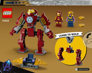 76263 LEGO® Marvel Железный человек Халкбастер против Таноса цена и информация | Конструкторы и кубики | kaup24.ee