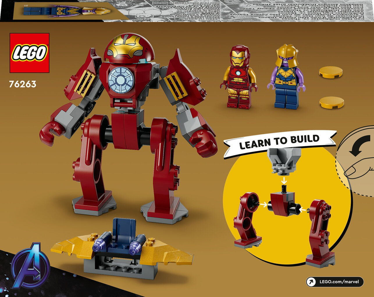 76263 LEGO® Marvel Iron Man Hulkbuster vs Thanos hind ja info | Klotsid ja konstruktorid | kaup24.ee