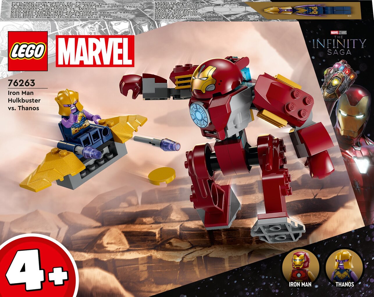 76263 LEGO® Marvel Iron Man Hulkbuster vs Thanos hind ja info | Klotsid ja konstruktorid | kaup24.ee