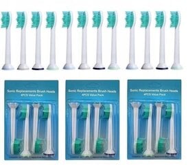 Elektrilise hambaharja pead Philips Sonicare, 12 tk hind ja info | Elektrilised hambaharjad | kaup24.ee