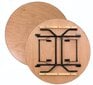 Ümmargune puidust laud Tonro, D160 цена и информация | Aialauad | kaup24.ee