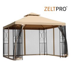 Aiapaviljon Zeltpro Classic, 300x300, pruun цена и информация | Беседки, навесы, тенты | kaup24.ee