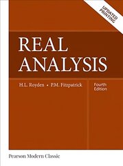 Real Analysis (Classic Version) 4th edition цена и информация | Книги по экономике | kaup24.ee