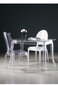 Ghost laud, 80x120cm, läbipaistev glamuur цена и информация | Köögi- ja söögilauad | kaup24.ee