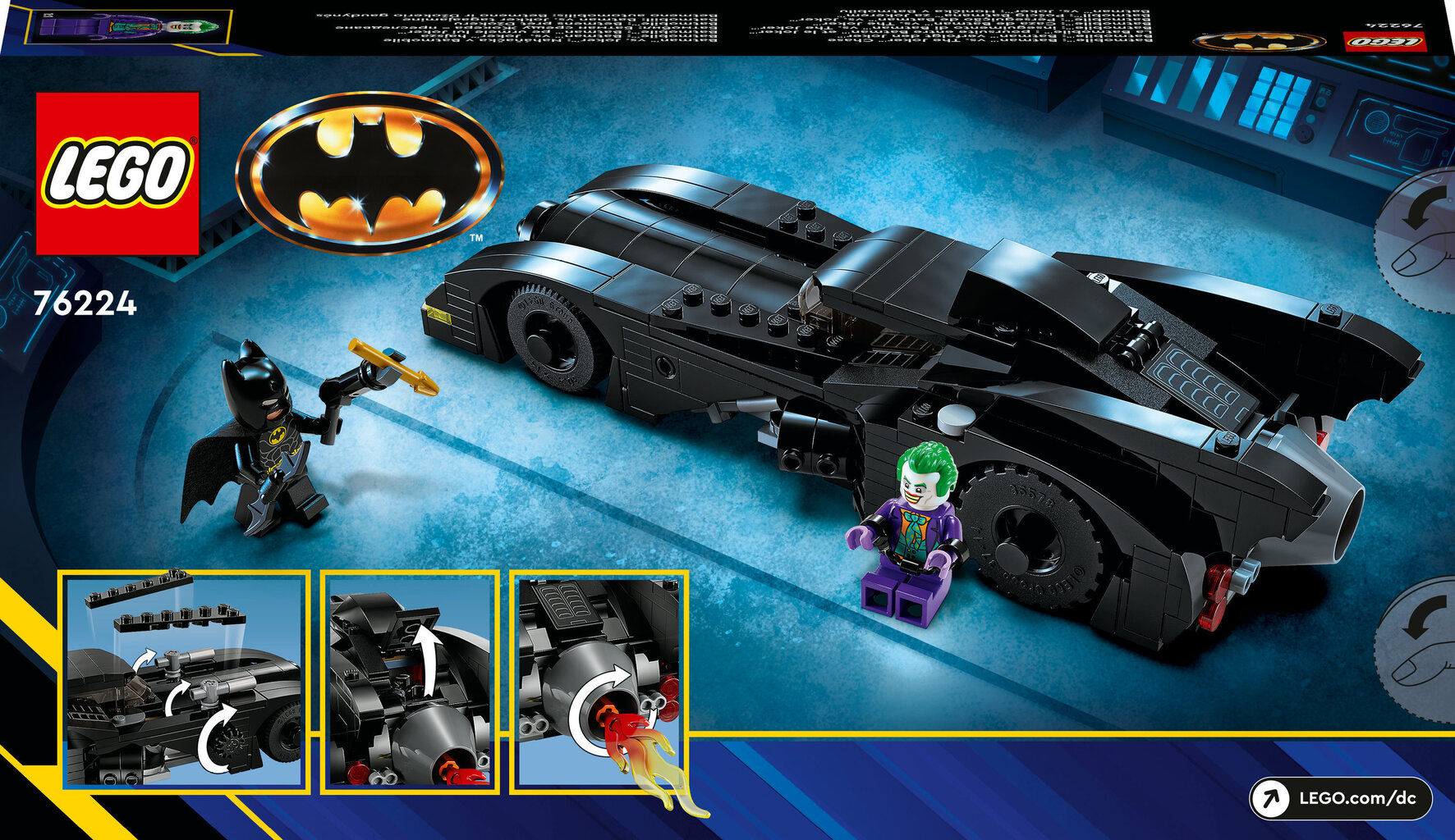 76224 LEGO® DC Batman Batmobile: Batman vs Joker tagaajamine hind ja info | Klotsid ja konstruktorid | kaup24.ee