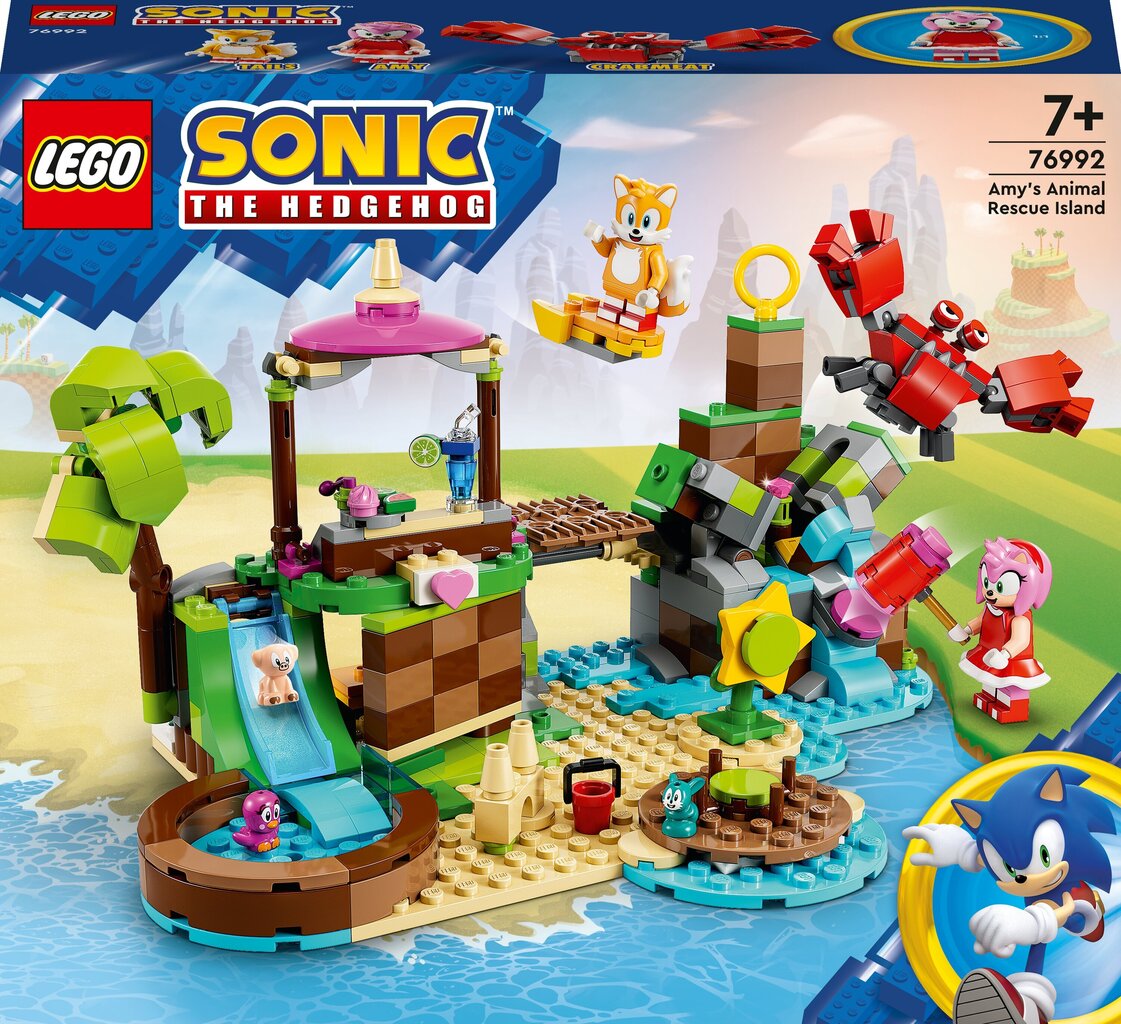 76992 LEGO® Sonic the Hedgehog Amy loomade päästesaar hind ja info | Klotsid ja konstruktorid | kaup24.ee