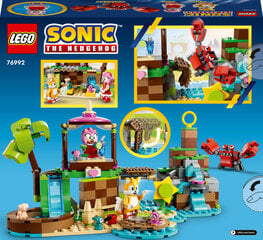 76992 LEGO® Sonic the Hedgehog Amy loomade päästesaar hind ja info | Klotsid ja konstruktorid | kaup24.ee