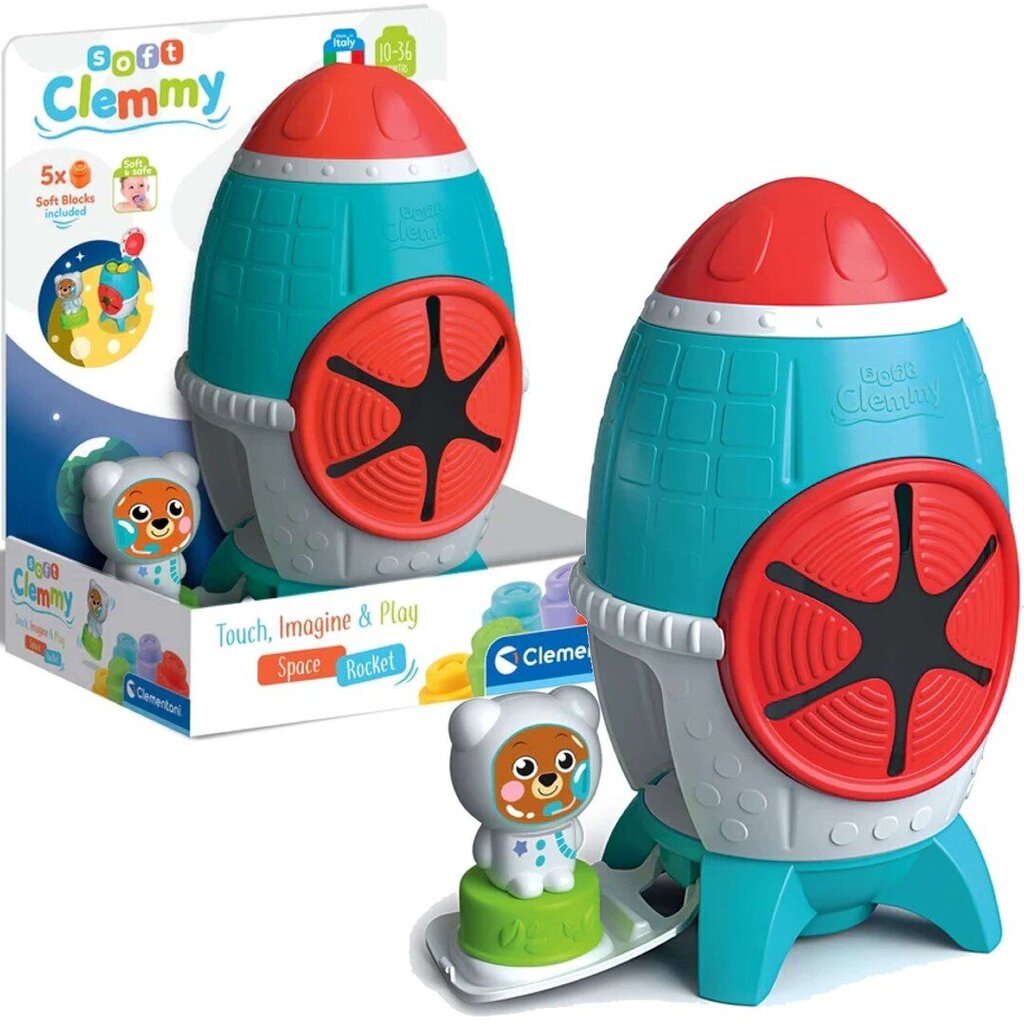 Pehmed klotsid, Clementoni sensory rocket clemmy sorter hind ja info | Klotsid ja konstruktorid | kaup24.ee