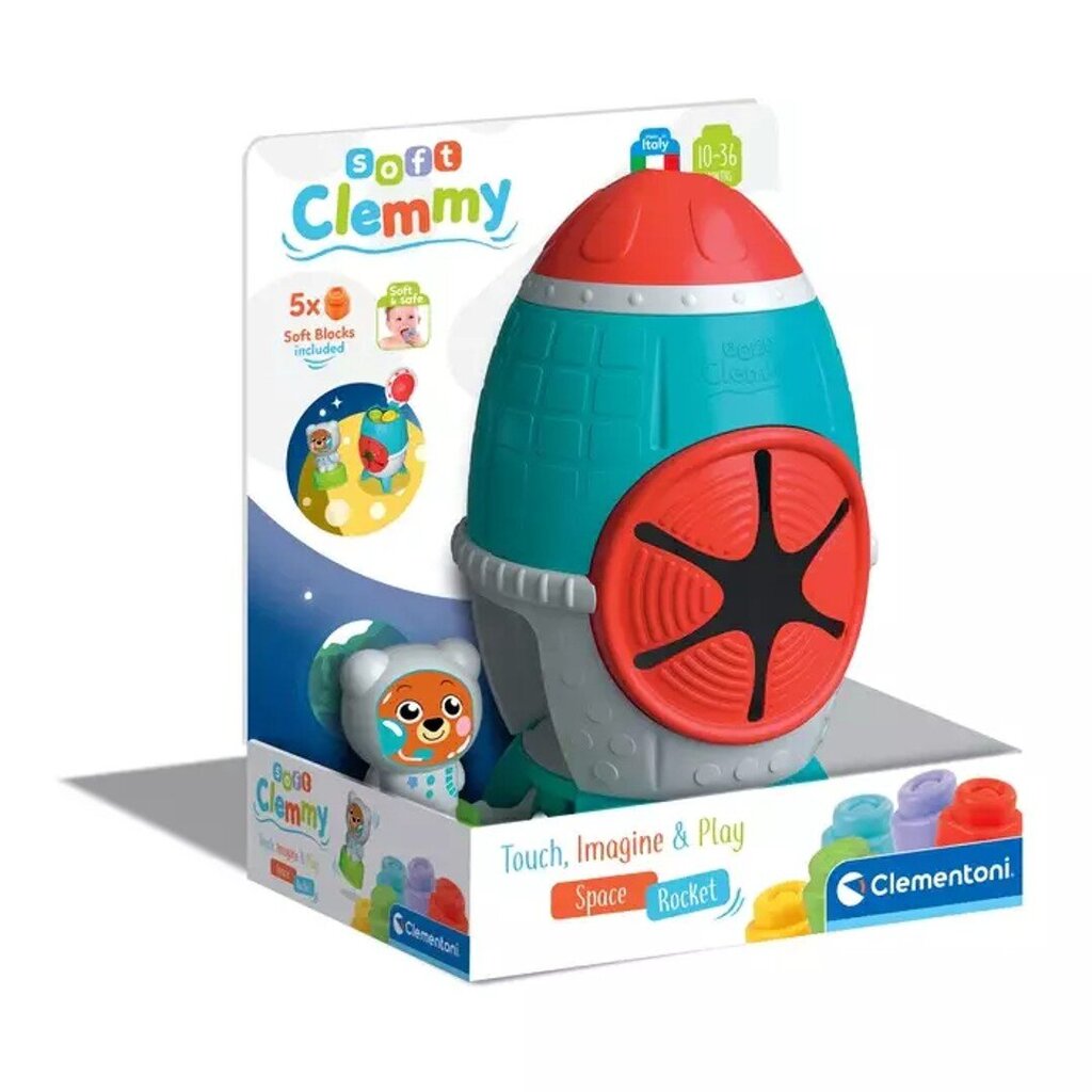 Pehmed klotsid, Clementoni sensory rocket clemmy sorter hind ja info | Klotsid ja konstruktorid | kaup24.ee