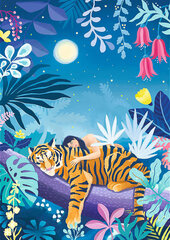 Puzzle 500 tükki, Velvet Soft Touch Tiger's Nap UFT цена и информация | Пазлы | kaup24.ee