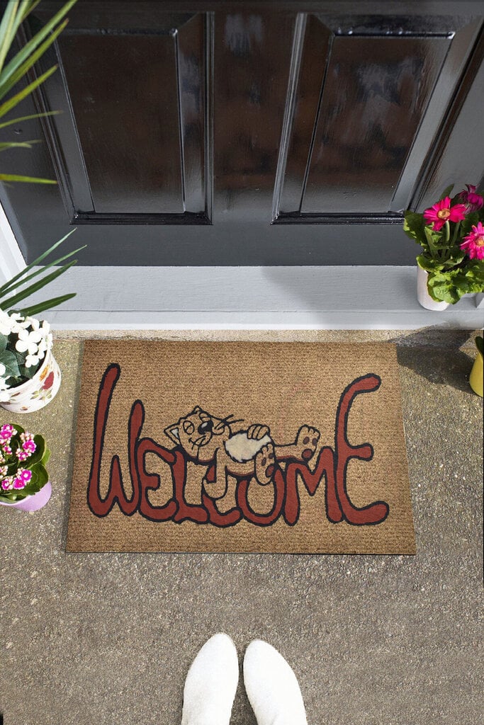 Uksematt Welcome Cat 40x60 cm hind ja info | Uksematid | kaup24.ee