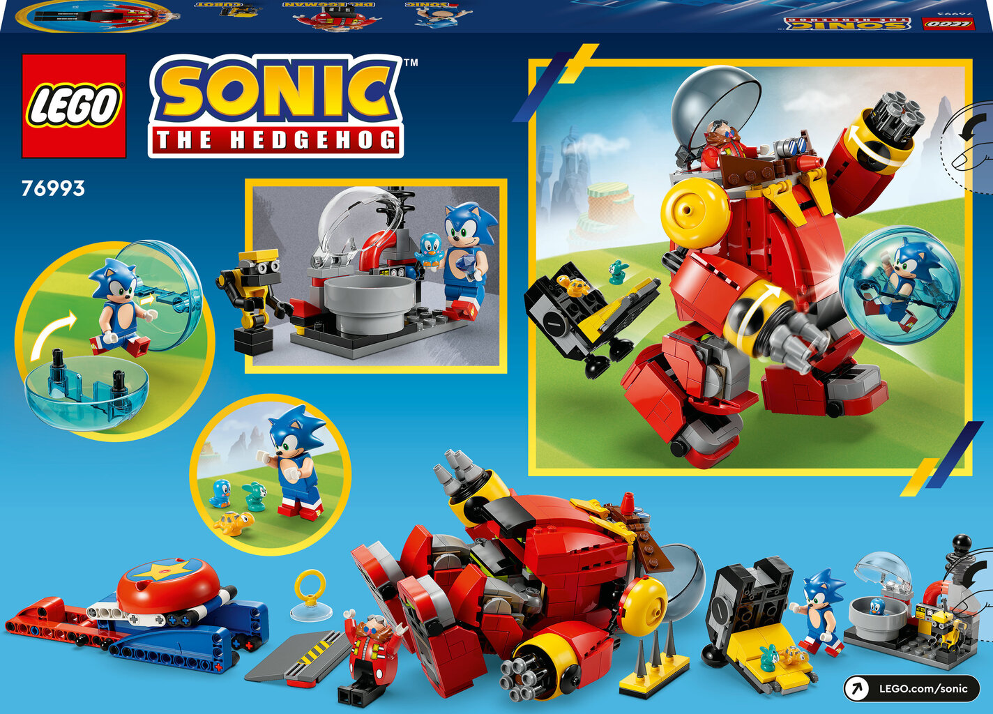 76993 LEGO® Sonic the Hedgehog Sonic vs. Dr. Eggman Surmamuna-robot hind ja info | Klotsid ja konstruktorid | kaup24.ee