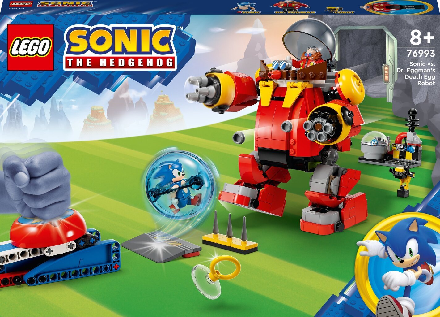 76993 LEGO® Sonic the Hedgehog Соник против Др. Эггман Робот-яйцо смерти  цена | kaup24.ee