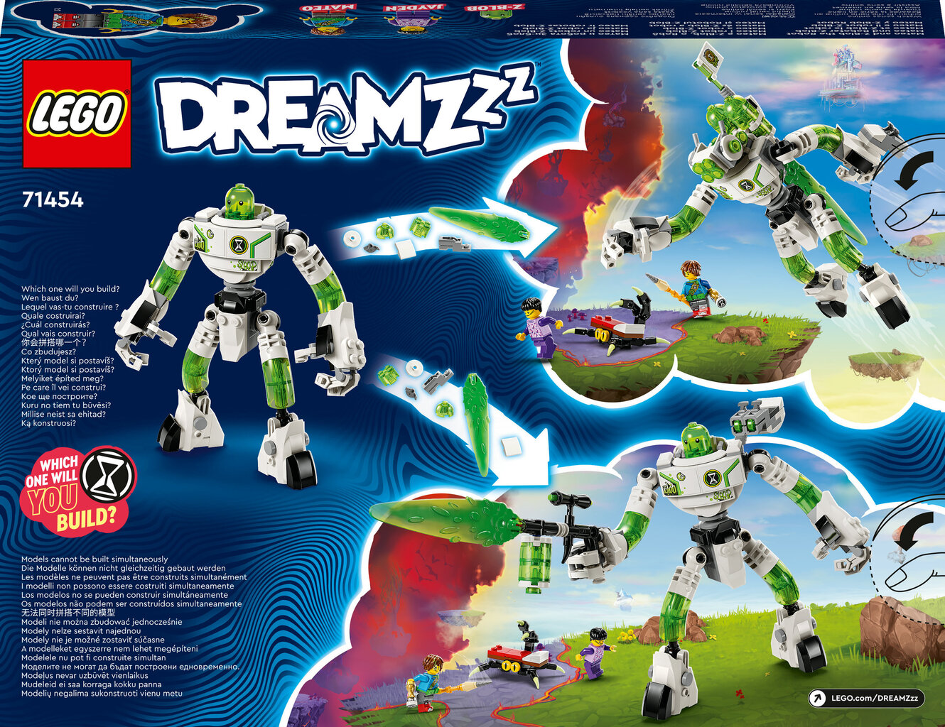 71454 LEGO® DREAMZzz Mateo ja Z-Blob robot цена и информация | Klotsid ja konstruktorid | kaup24.ee