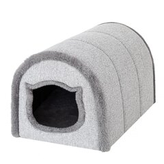 Лежак-домик Doggy, 40 х 29 см, светло-серый цена и информация | Лежаки, домики | kaup24.ee