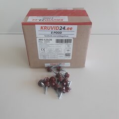 Katusekruvi AR0 4.8x20mm RAL 3009, 250tk hind ja info | Kinnitusvahendid | kaup24.ee