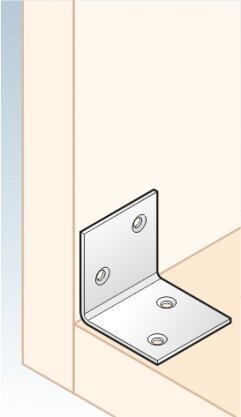 KSO 1 Ehitusnurk (zinc coated) 30x30x30x1,5 mm hind ja info | Kinnitusvahendid | kaup24.ee