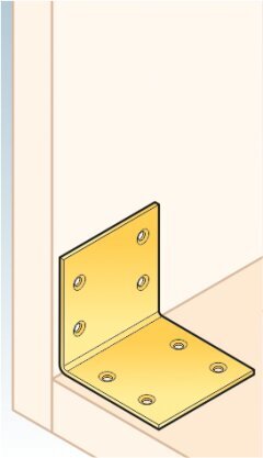 KS2 – Mööblinurk 40x40x40x1,5 mm цена и информация | Kinnitusvahendid | kaup24.ee