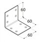 KS3 – Mööblinurk 60x60x60x2,0 mm цена и информация | Kinnitusvahendid | kaup24.ee