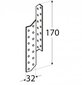 LK1 – Sarikaankur 32x170x2,0 mm vasak цена и информация | Kinnitusvahendid | kaup24.ee