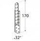 LK2 – Sarikaankur 32x170x2,0 mm parem цена и информация | Kinnitusvahendid | kaup24.ee