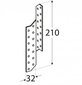 LK3 – Sarikaankur 32x210x2,0 mm vasak hind ja info | Kinnitusvahendid | kaup24.ee