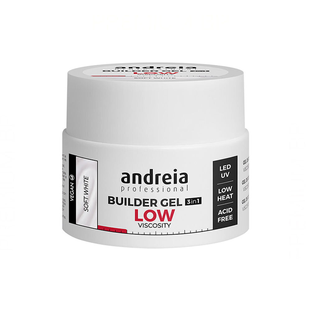 Küünegeel Builder Low Viscosity Andreia Valge (44 g) hind ja info | Küünelakid, küünetugevdajad | kaup24.ee