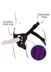 Ремень для имитации пениса Strap-On Harness, фиолетовый цена и информация | Фаллоимитаторы | kaup24.ee