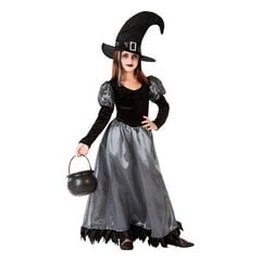 Маскарадные костюмы для детей 112209 Чёрный Серый (2 pcs) Ведьма цена и информация | Карнавальные костюмы | kaup24.ee