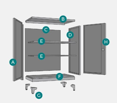 Terasest hoiukapp, 40 x 80 x 90 cm, must hind ja info | Kapid | kaup24.ee