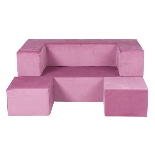 Lastetoa diivan, Meowbaby, 96 x 50 x 40 cm, roosa hind ja info | Lastetoa kott-toolid, tugitoolid ja tumbad | kaup24.ee