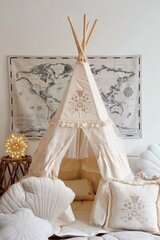 Tipi telk Moi Mili, 170 x 130 cm, linane цена и информация | Детские игровые домики | kaup24.ee