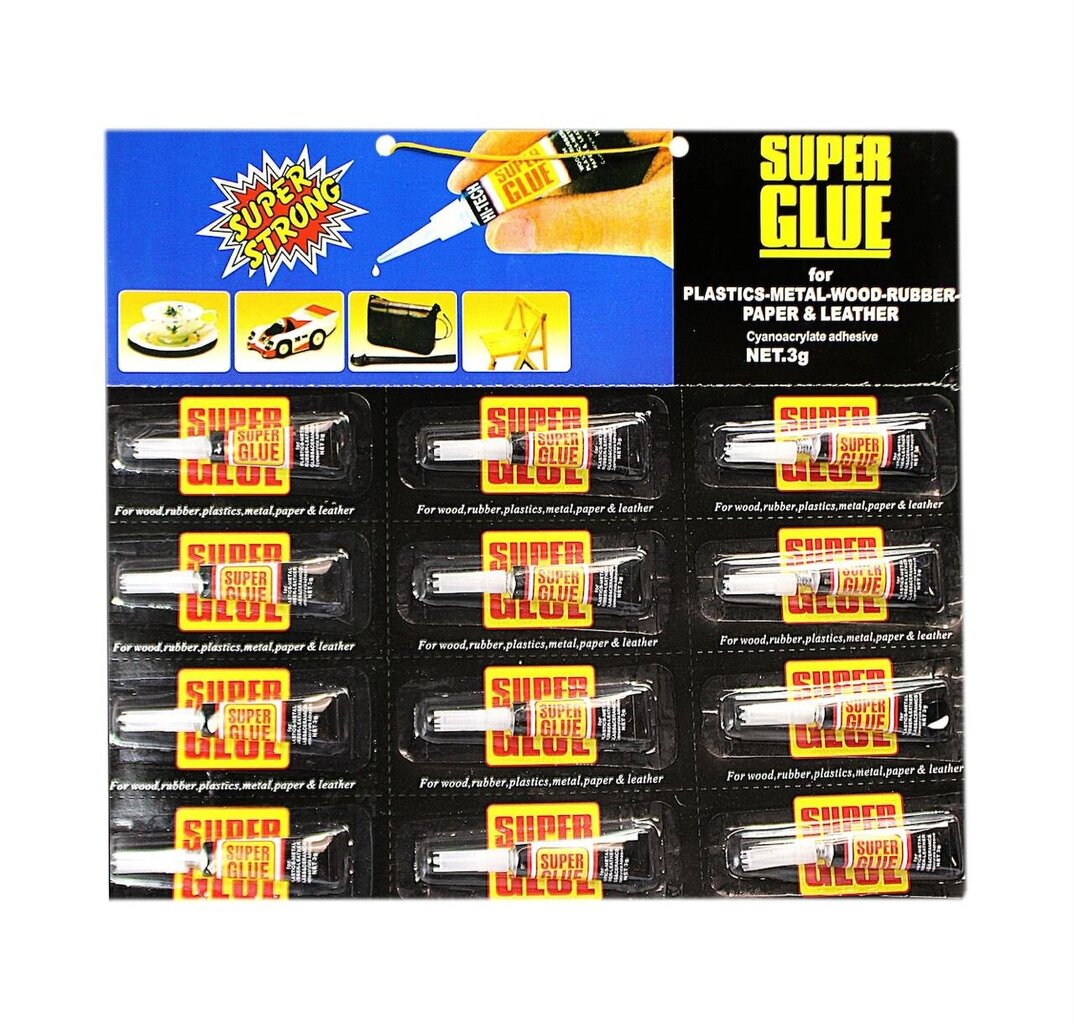 Superliim Power Glue, 12 tk x 3g XJ-8882 hind ja info | Liimid | kaup24.ee