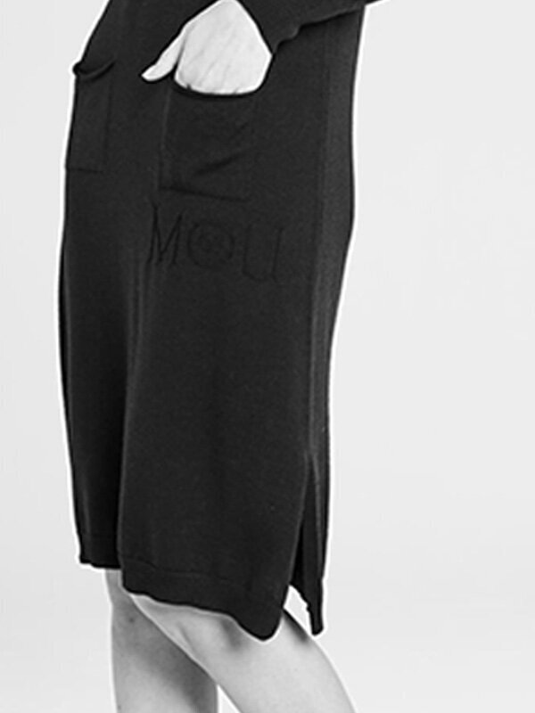 Naiste kleit Mou Grace, must/valge hind ja info | Kleidid | kaup24.ee