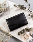 Naiste rahakott naturaalsest nahast Rovicky, must hind ja info | Naiste rahakotid | kaup24.ee