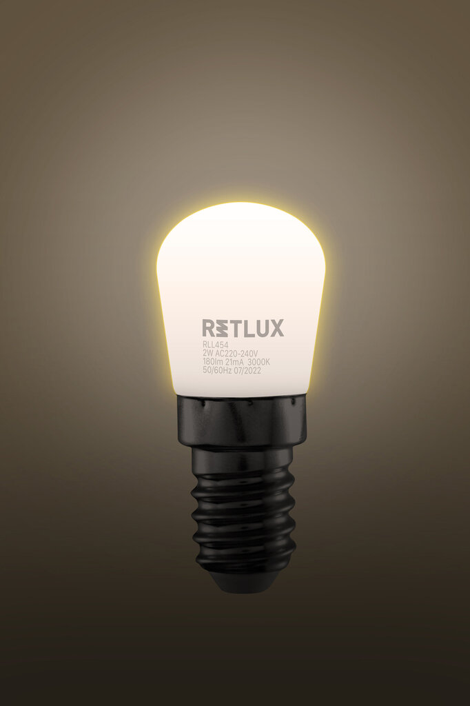 Külmkapi LED pirn Retlux RLL 454, E14, 2W, 180lm, T26, 1 tk. hind ja info | Lambipirnid, lambid | kaup24.ee