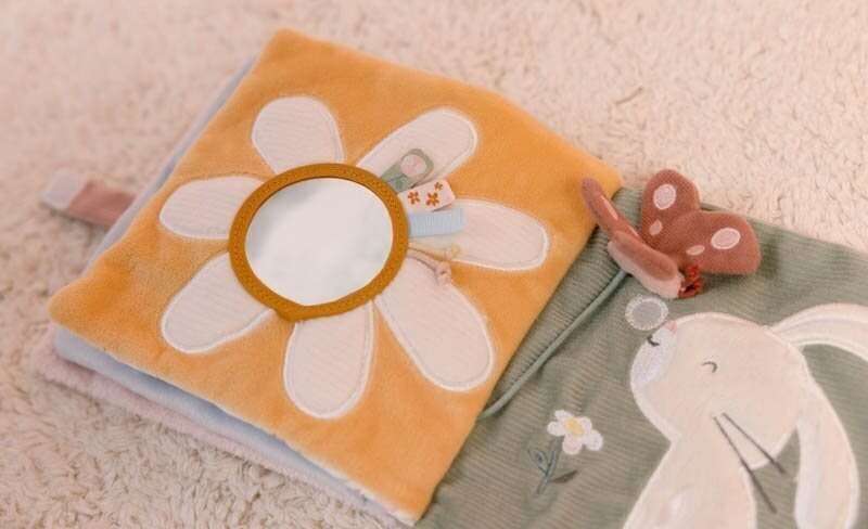 Pehme tegevusraamat Little Dutch Flowers & Butterflies, roosa hind ja info | Imikute mänguasjad | kaup24.ee