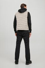 Meeste vest Jack & Jones 12211790MOONBEAM, valge цена и информация | Мужские жилетки | kaup24.ee