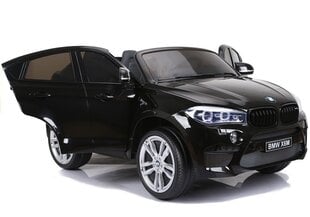 BMW X6M одноместный электромобиль, покрытый черным лаком цена и информация | Электромобили для детей | kaup24.ee