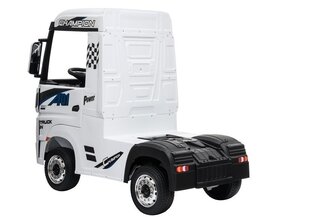 Детский одноместный электромобиль - грузовик Mercedes Actros, белый цена и информация | Электромобили для детей | kaup24.ee