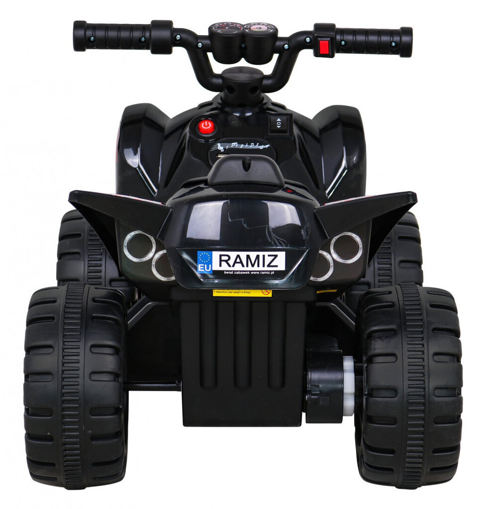 Quad the Fastest quad jalgratas lastele, must цена и информация | Laste elektriautod | kaup24.ee