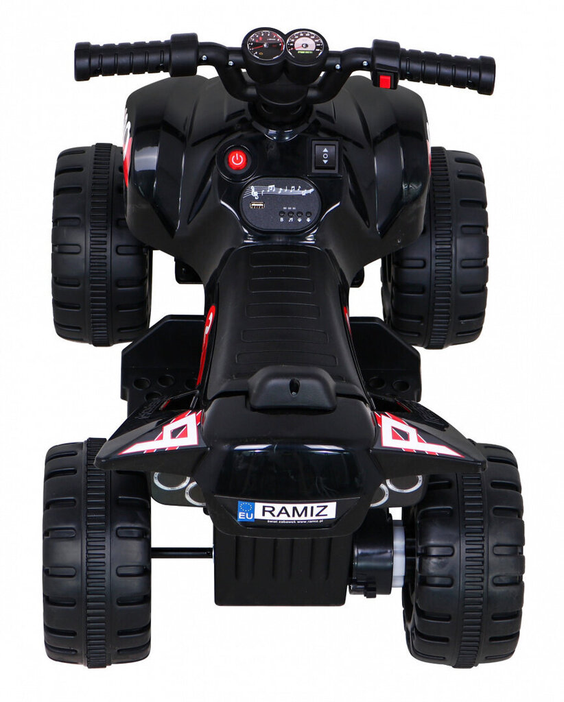 Quad the Fastest quad jalgratas lastele, must цена и информация | Laste elektriautod | kaup24.ee