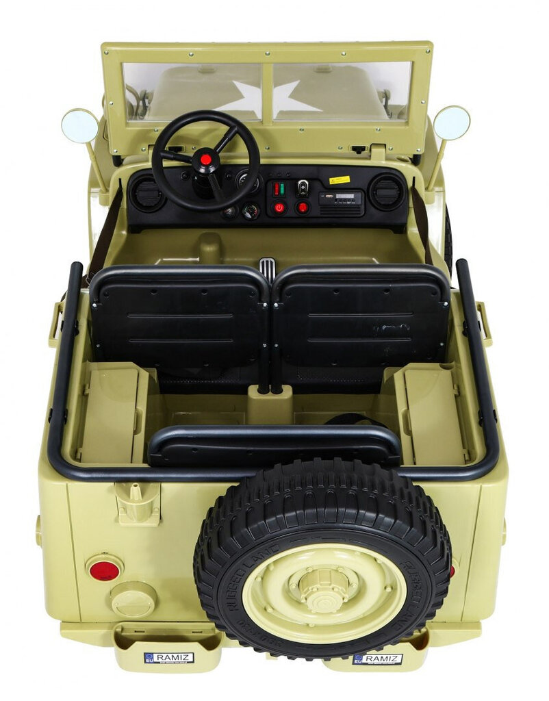 Kolmekordne elektriauto Retro 4x4 hind ja info | Laste elektriautod | kaup24.ee