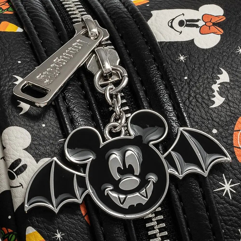 Loungefly Disney Mickey ja minnie õudne Halloween seljakott + peavõru komplekt 27cm hind ja info | Spordikotid, seljakotid | kaup24.ee