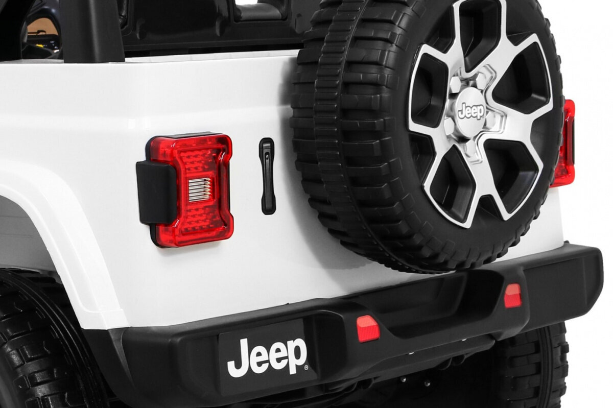 Двухместный электромобиль Jeep Wrangler Rubicon, белый цена | kaup24.ee