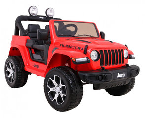 Двухместный электромобиль Jeep Wrangler Rubicon, красный цена и информация | Электромобили для детей | kaup24.ee