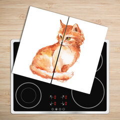 Tulup Lõikelaud Punane kass, 2x30x52 cm hind ja info | Lõikelauad | kaup24.ee