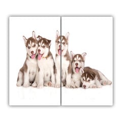 Tulup Lõikelaud Husky kutsikad, 2x30x52 cm цена и информация | Разделочная доска | kaup24.ee