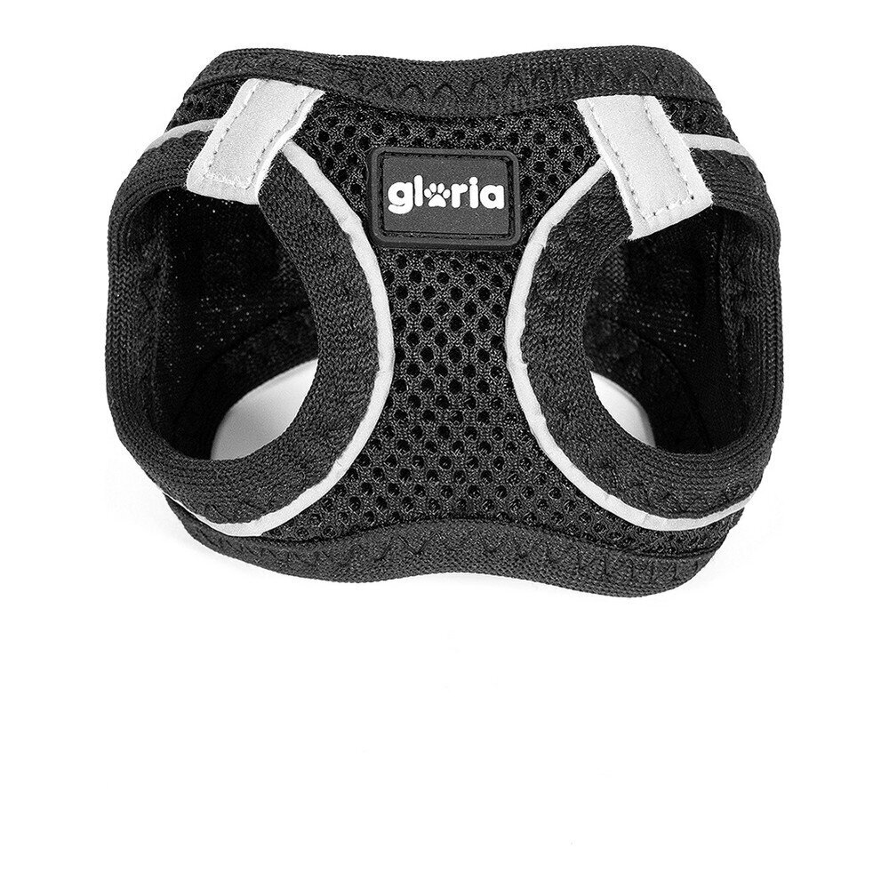 Gloria Air Mesh Trek Star traksid koertele, must, xxxs hind ja info | Kaelarihmad ja traksid koertele | kaup24.ee